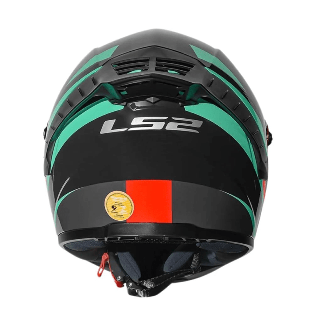 CASCO LS2 FF816 COSMOS MODOK TURQUESA ORANGE5
