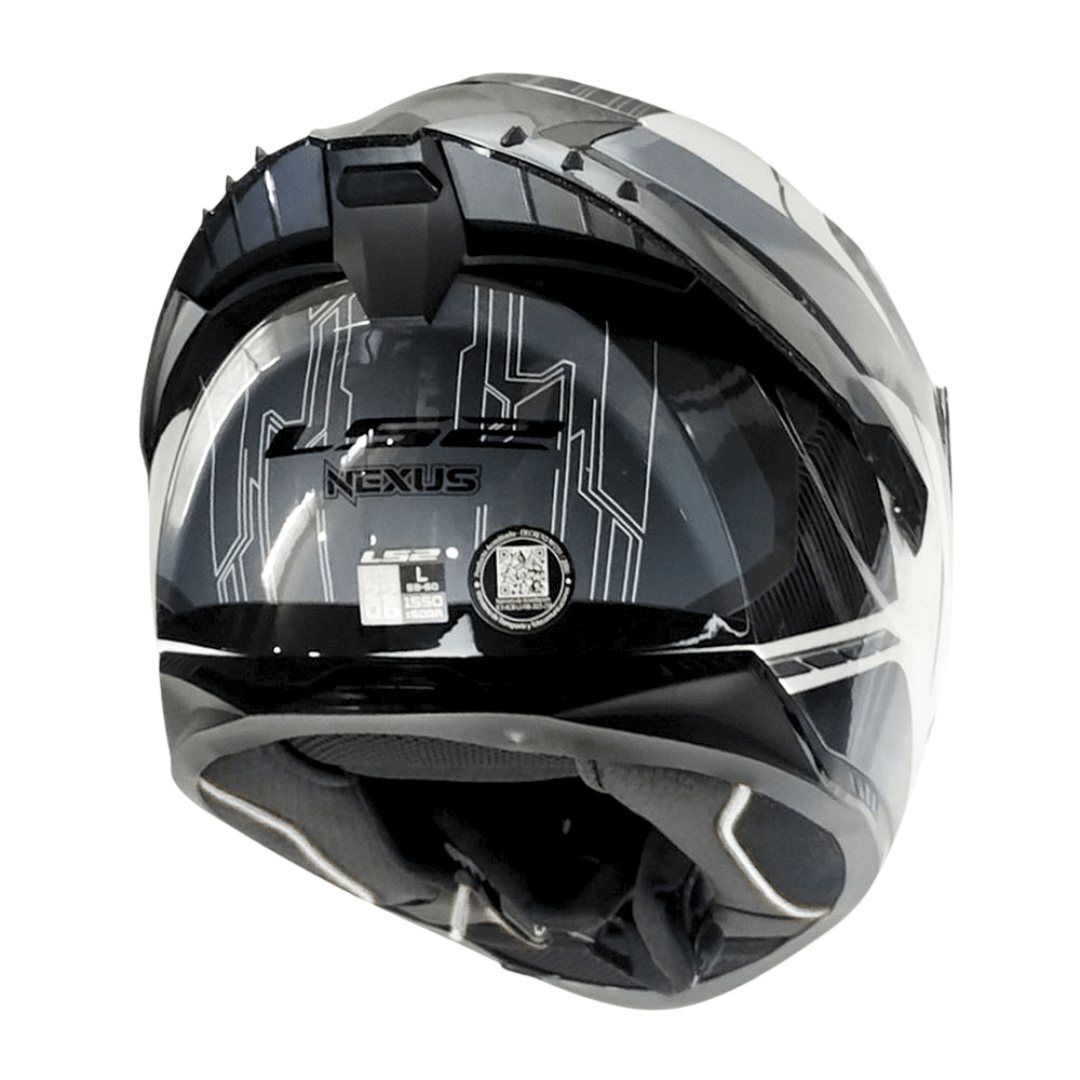 CASCO LS2 FF806 FUSION NEXUS WHITE GRAY2