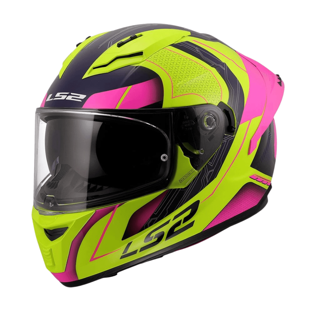 CASCO LS2 FF806 FUSION NEXUS YELLOW PINK1