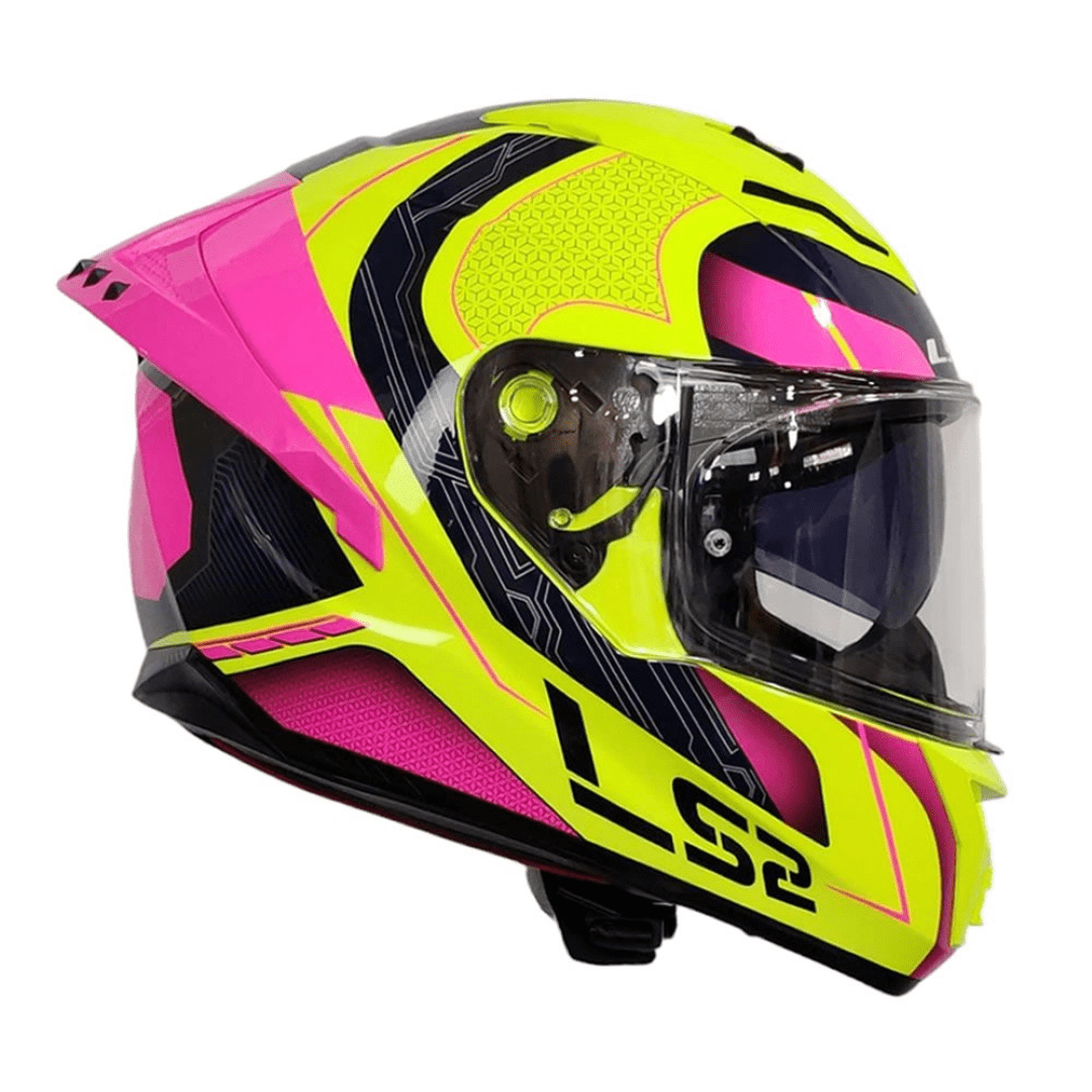 CASCO LS2 FF806 FUSION NEXUS YELLOW PINK2