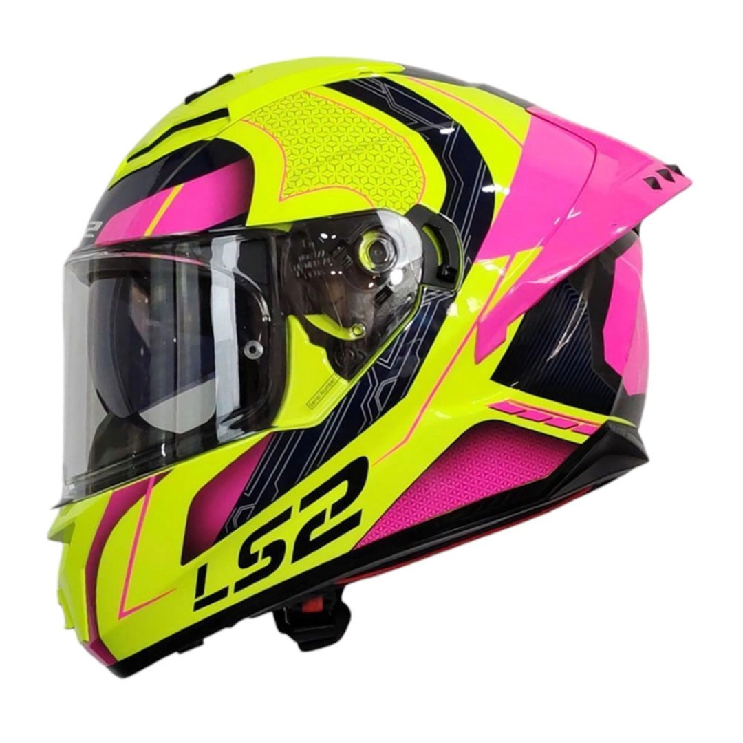 CASCO LS2 FF806 FUSION NEXUS YELLOW PINK4