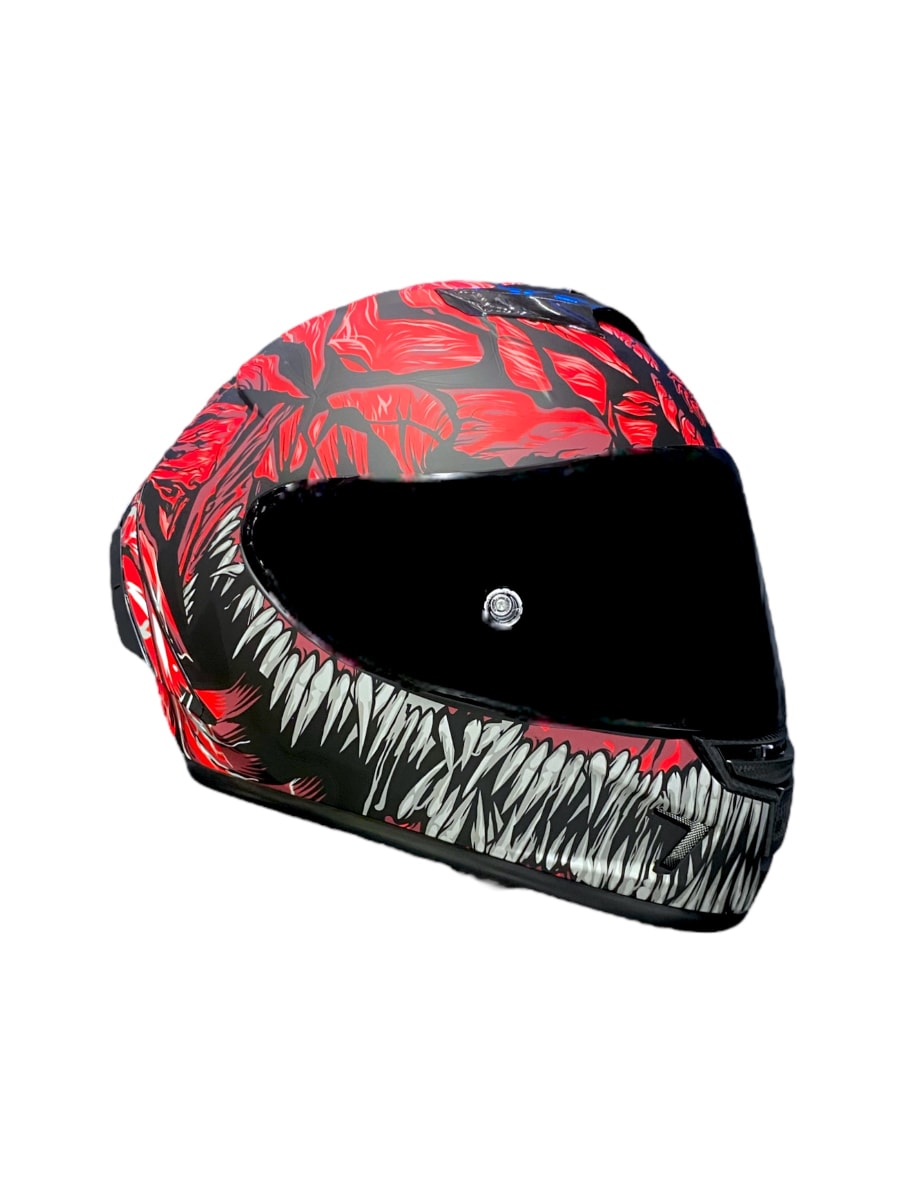 CASCO MAX VENOM RED RACER4