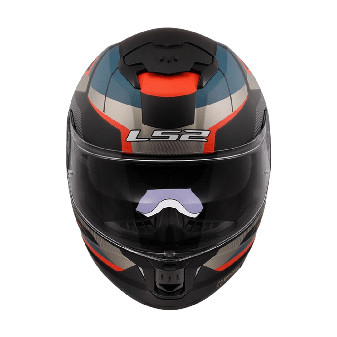 CASCO LS2 FF808 STREAM II ROAD ORANGE BLUE GRAY MATTE6