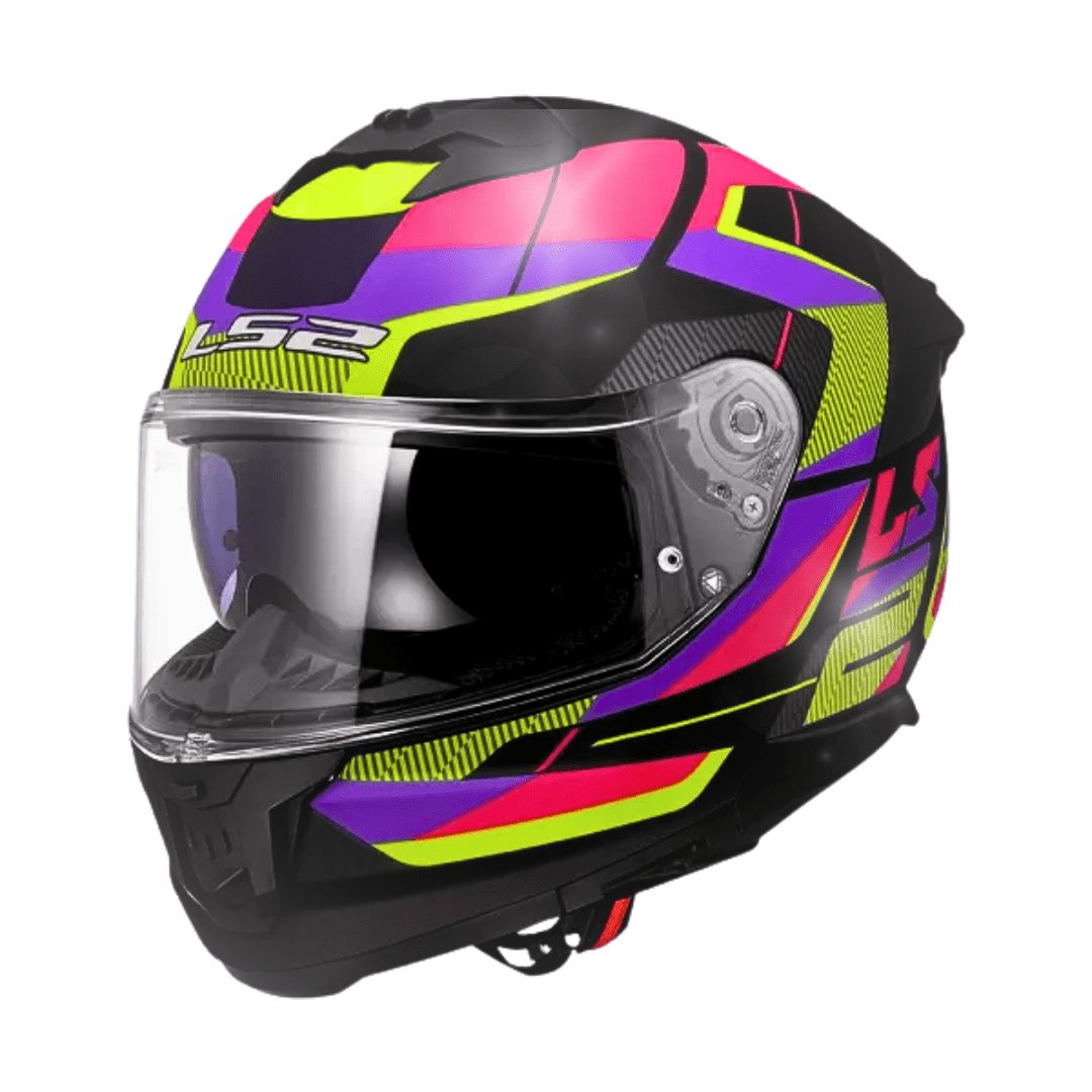 CASCO LS2 FF808 STREAM II ROAD PINK YELLOW1