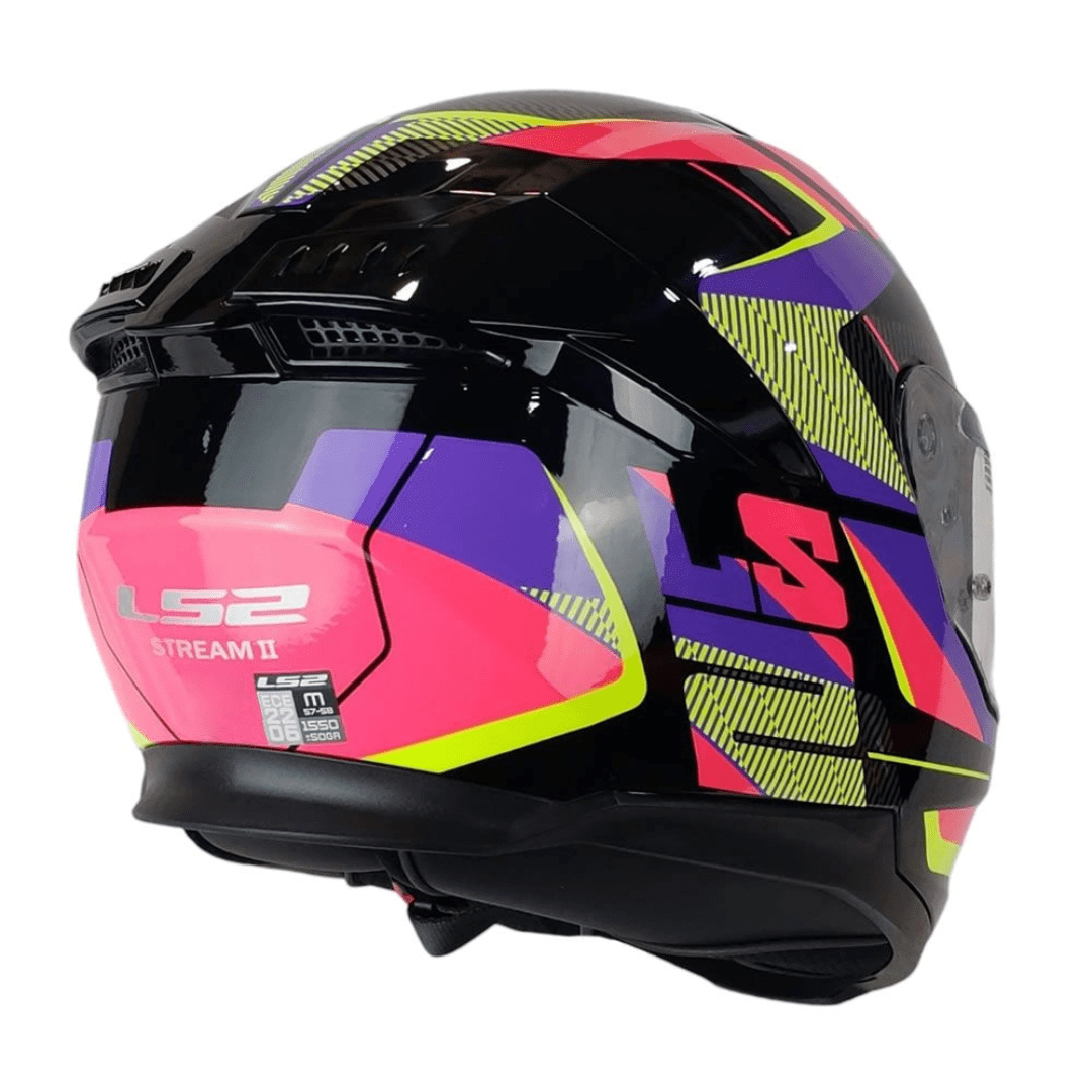 CASCO LS2 FF808 STREAM II ROAD PINK YELLOW3