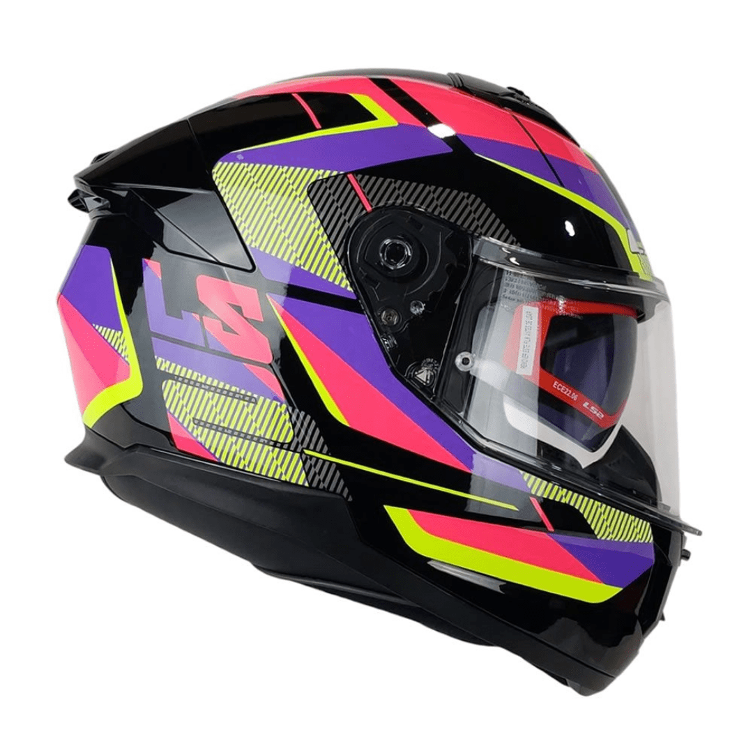 CASCO LS2 FF808 STREAM II ROAD PINK YELLOW4
