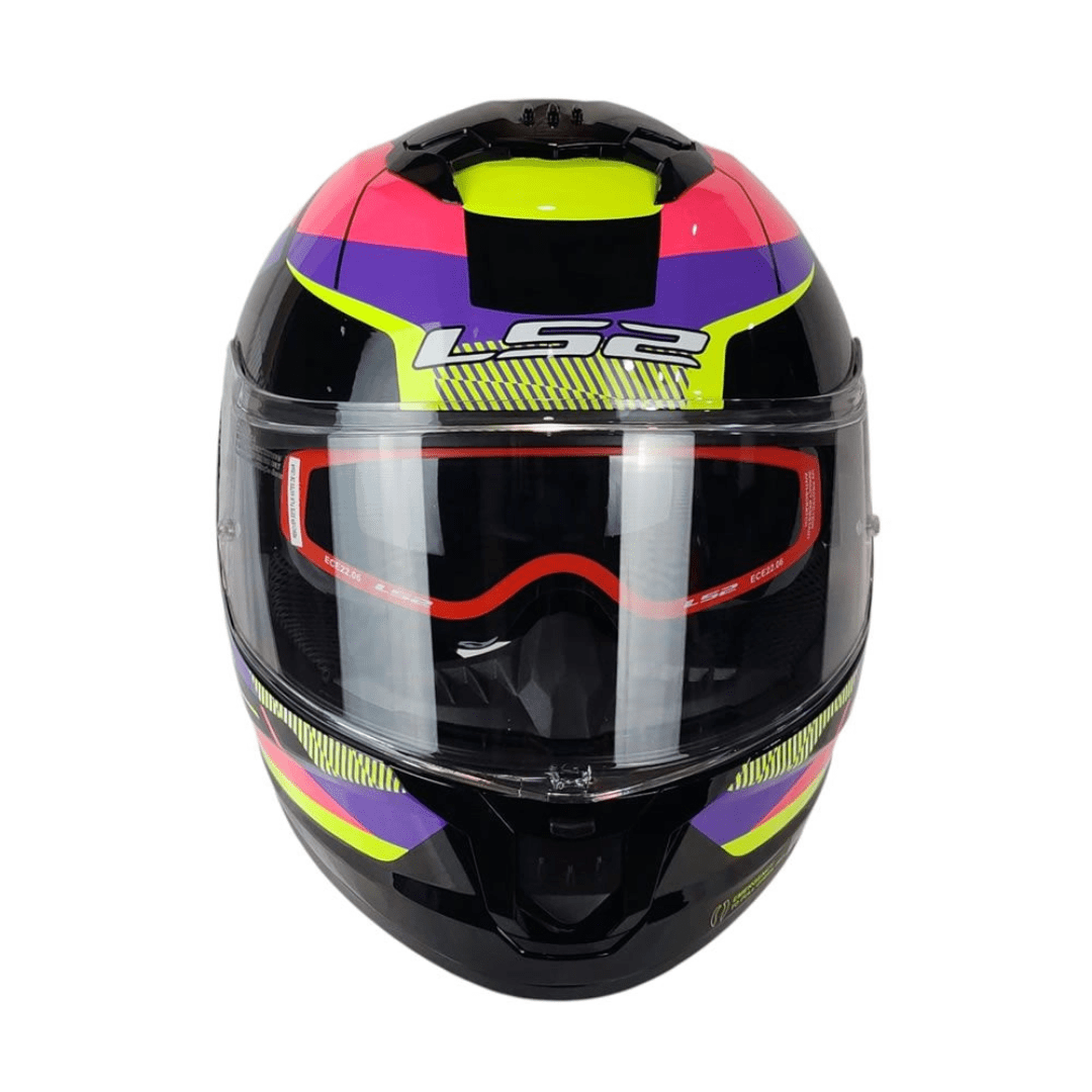 CASCO LS2 FF808 STREAM II ROAD PINK YELLOW6