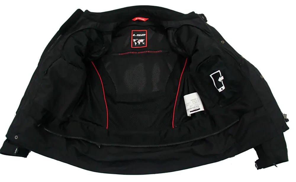 CHAQUETA LS2 SERRA MAN BLACK RED4