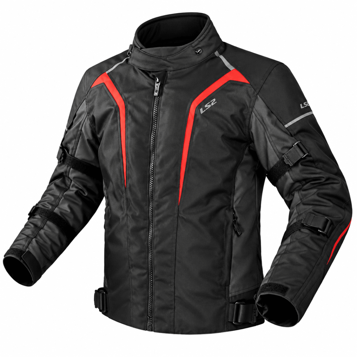 CHAQUETA LS2 SEPANG BLACK RED2