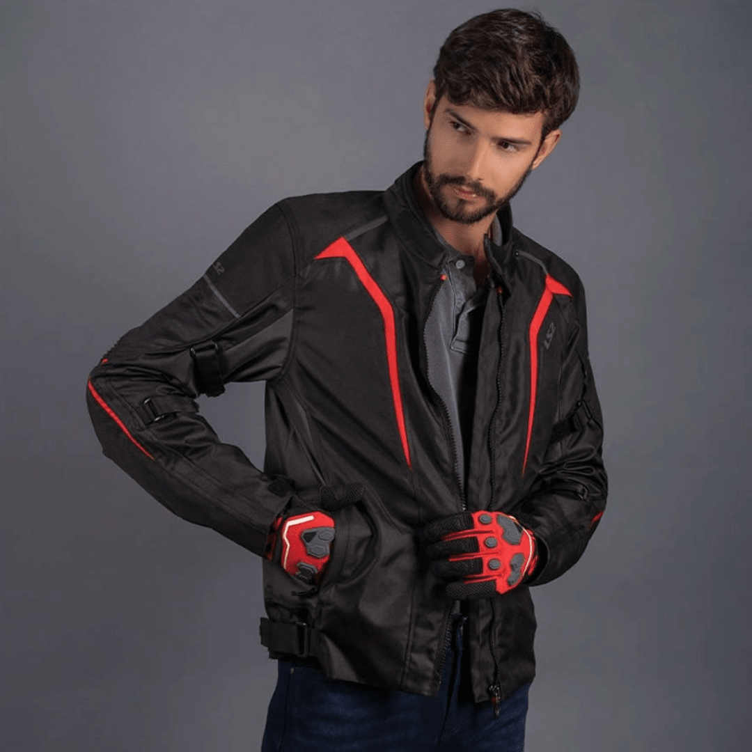 CHAQUETA LS2 SEPANG BLACK RED3