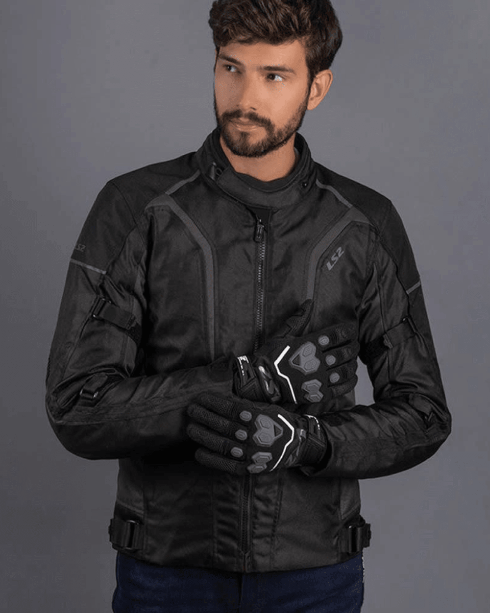 CHAQUETA LS2 SEPANG BLACK GRAY3
