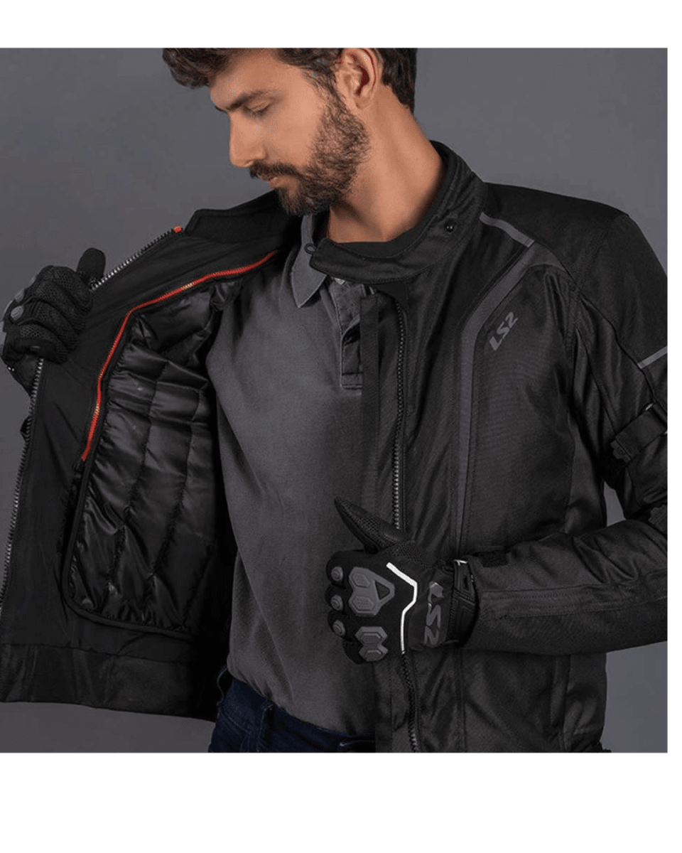 CHAQUETA LS2 SEPANG BLACK GRAY4