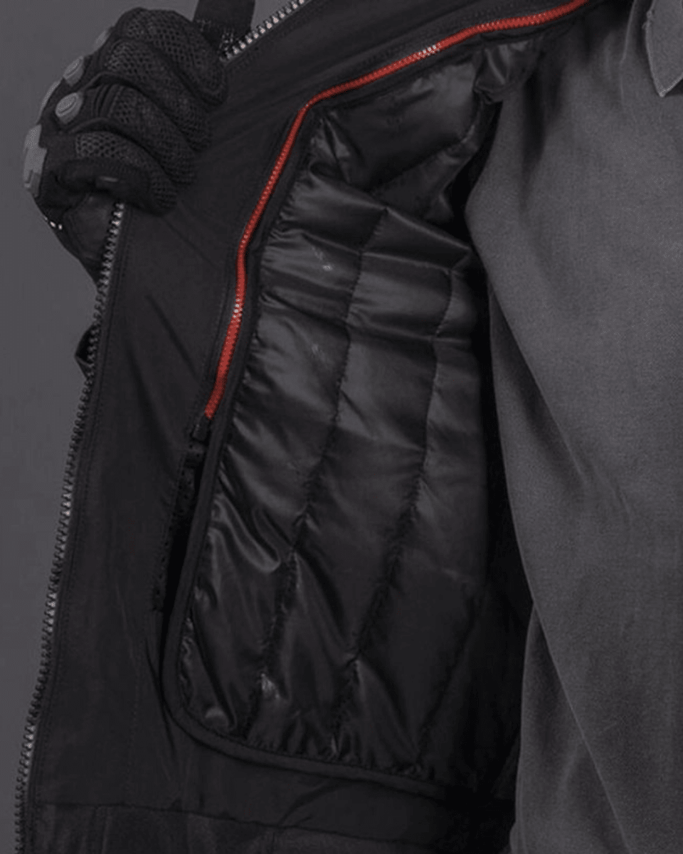 CHAQUETA LS2 SEPANG BLACK GRAY5