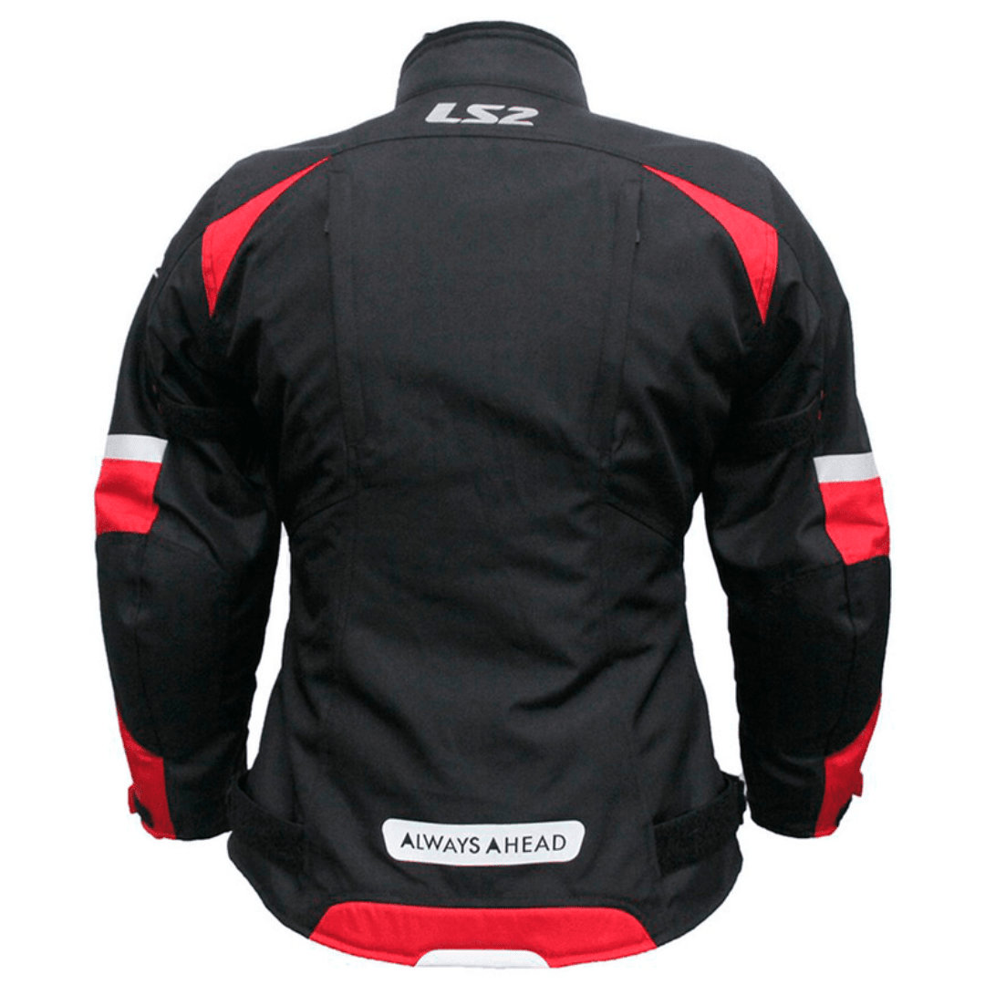 CHAQUETA LS2 SERRA LADY RED BLACK2