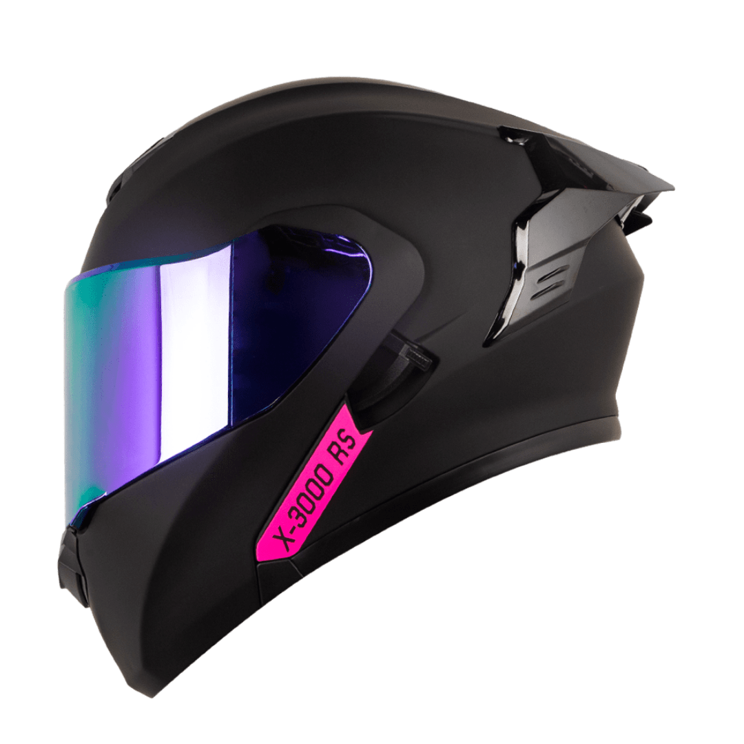 CASCO ABATIBLE XONE 3000RS SOLID BLACK PINK1