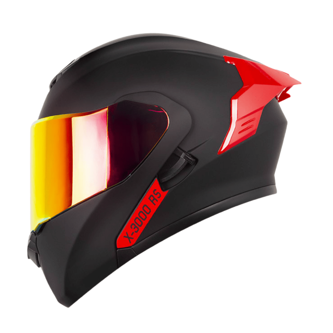 CASCO ABATIBLE XONE 3000RS SOLID BLACK RED TYPE RED1