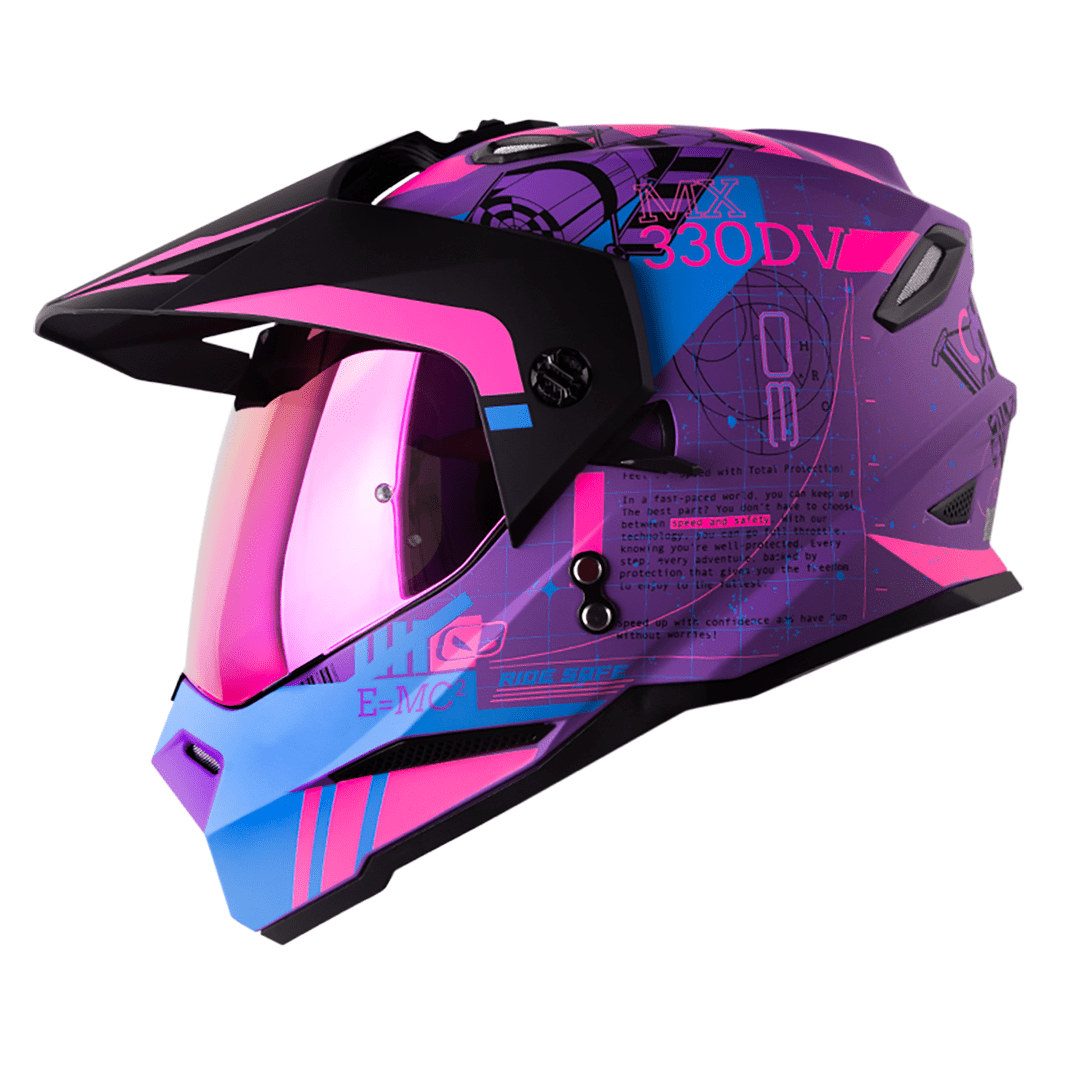 CASCO MULTIPROPÓSITO HRO MX330 SPACE RACE PINK1
