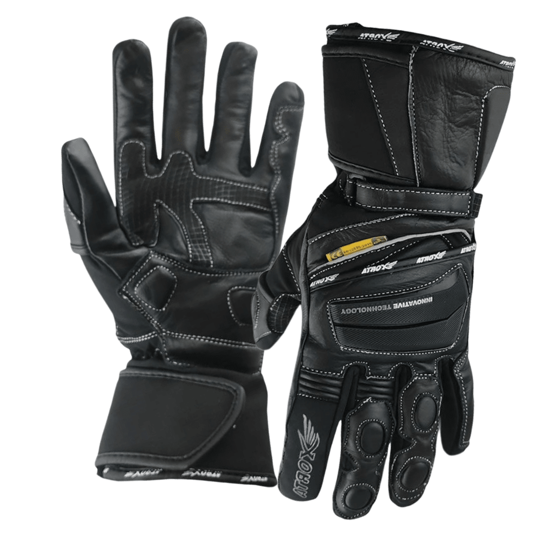 GUANTES ATROX STEEL CE4000 CUERO TEXTIL BLACK1