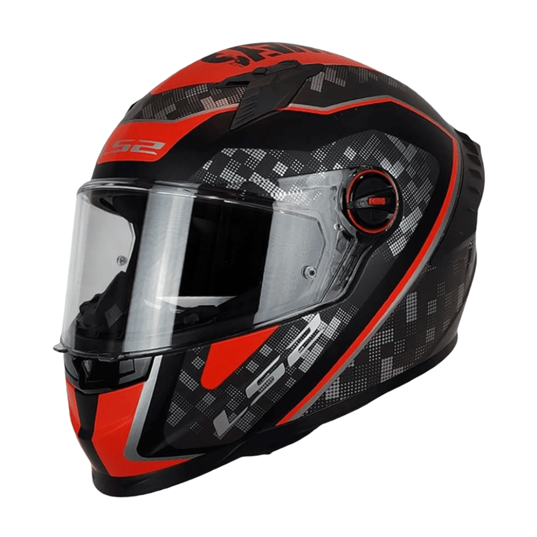 CASCO LS2 FF816 COSMOS STRIKE RED GRAY1
