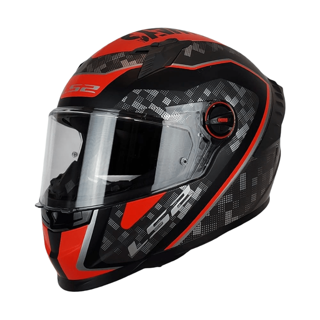 CASCO LS2 FF816 COSMOS STRIKE RED GRAY1