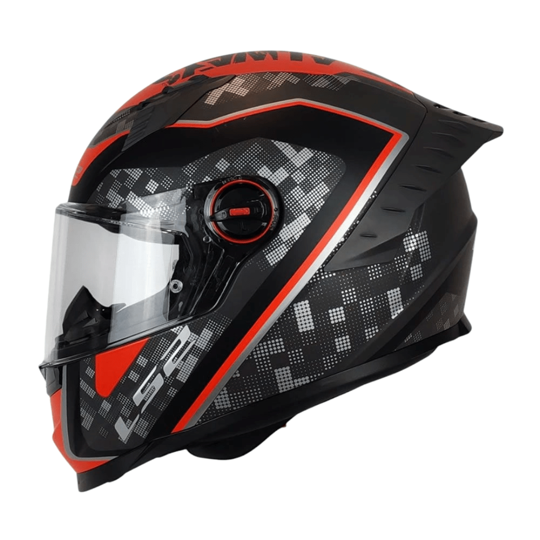 CASCO LS2 FF816 COSMOS STRIKE RED GRAY4