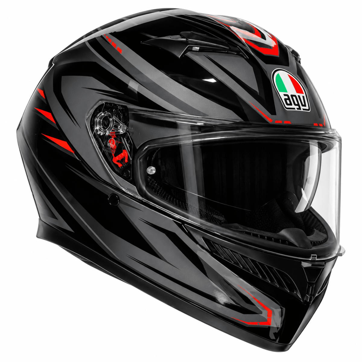 CASCO AGV K3 SYTH BLACK RED1