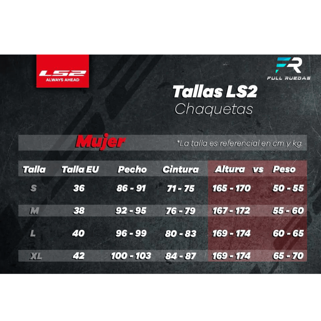 CHAQUETA LS2 SERRA LADY RED BLACK5