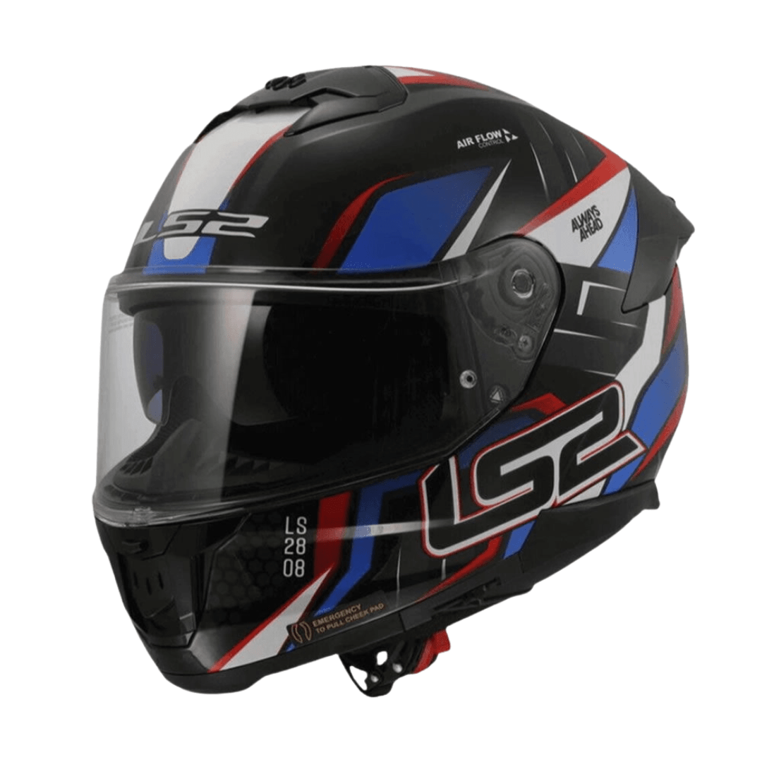 CASCO LS2 FF808 STREAM II TINUX BLUE RED MATTE1