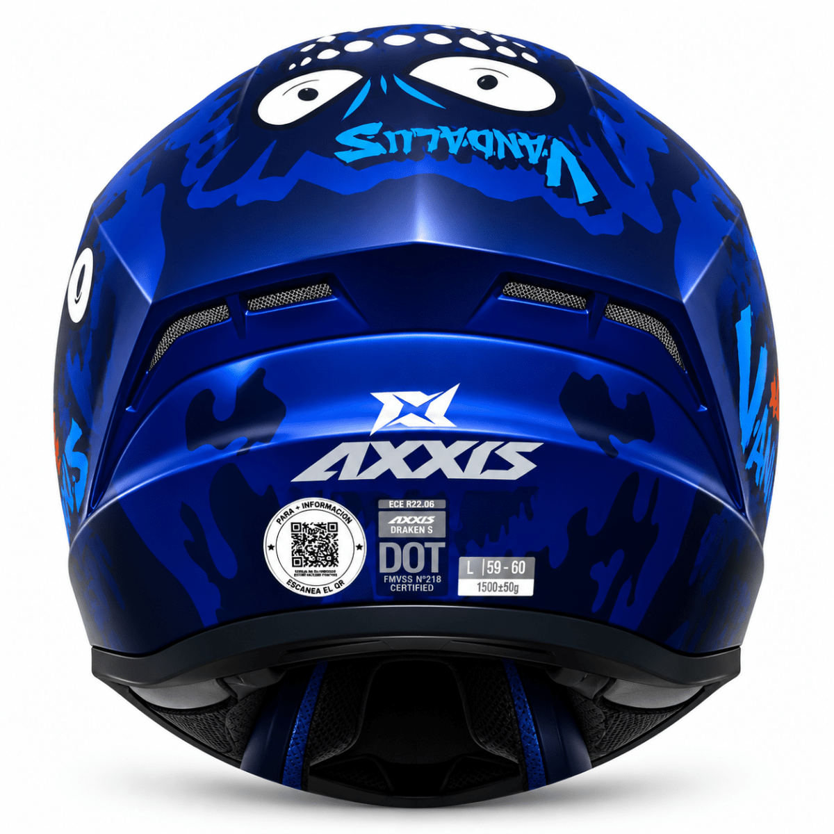 CASCO AXXIS DRAKEN VANDALUS C27 BLUE MATTE6