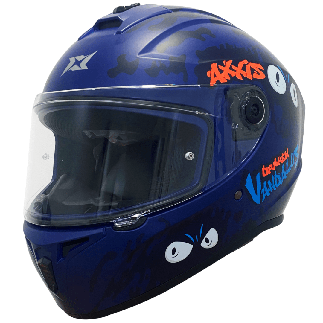 CASCO AXXIS DRAKEN VANDALUS C27 BLUE MATTE3