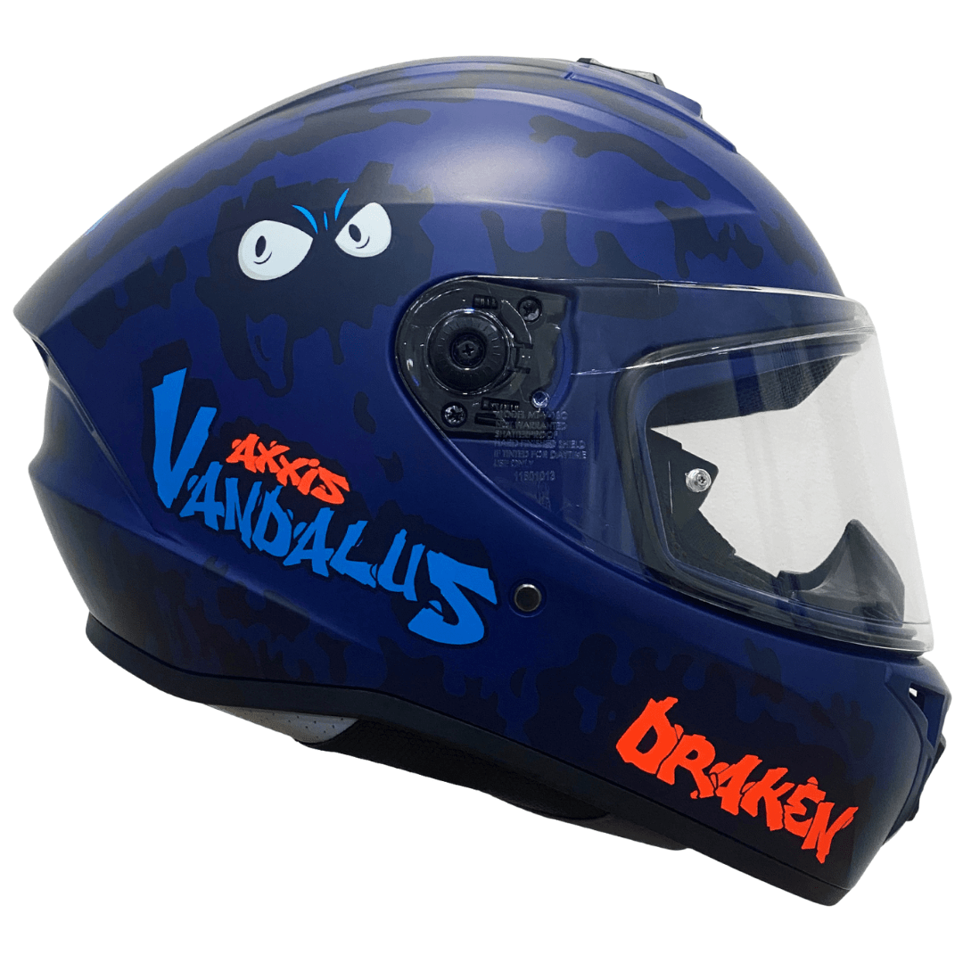 CASCO AXXIS DRAKEN VANDALUS C27 BLUE MATTE2