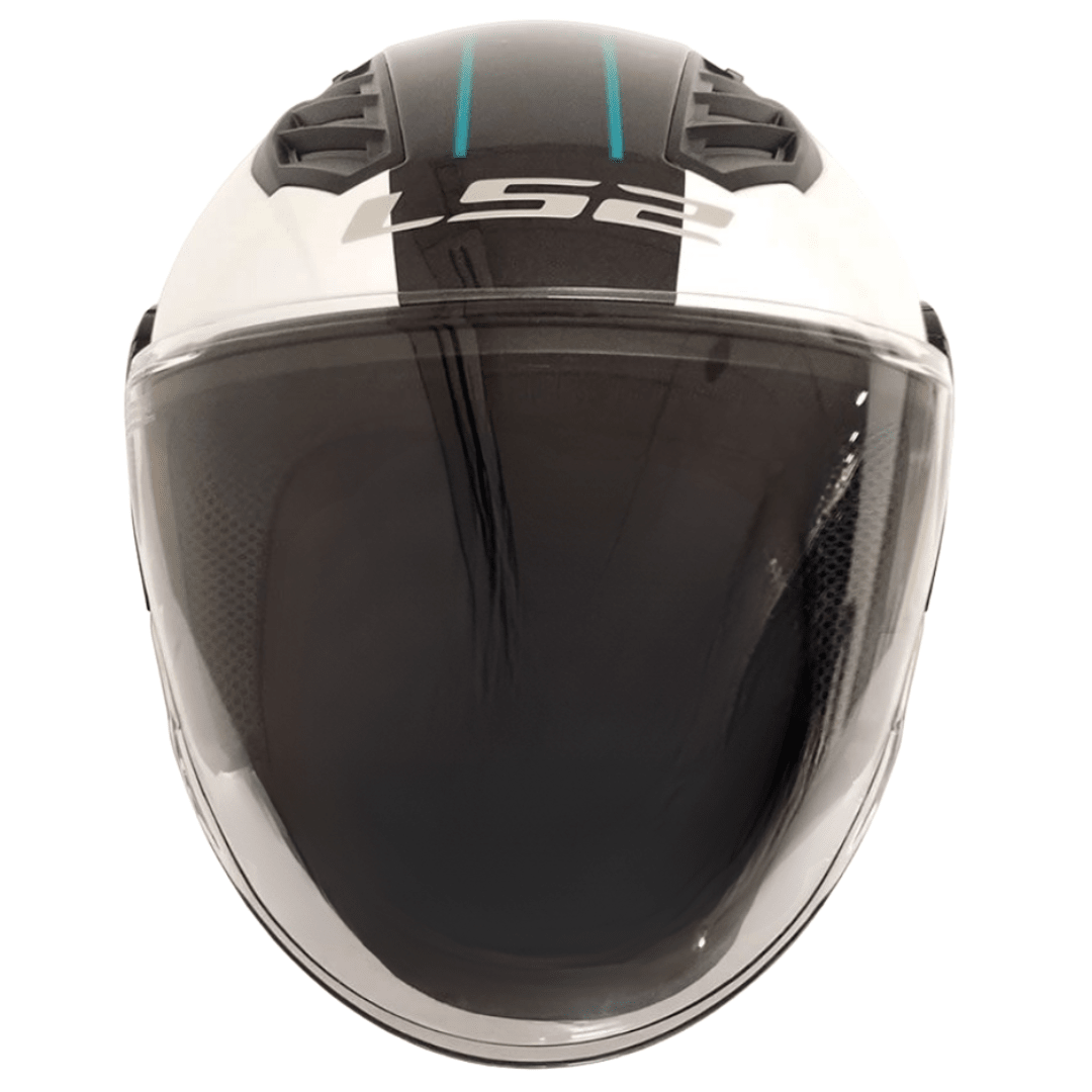 CASCO LS2 OF616 AIRFLOW II WHITE BROWN3