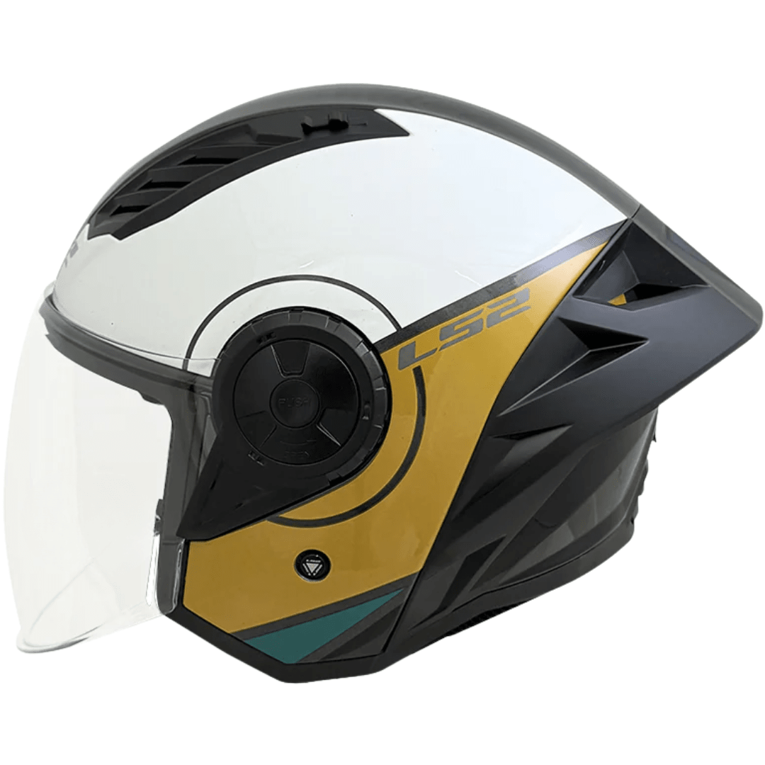 CASCO LS2 OF616 AIRFLOW II WHITE BROWN2