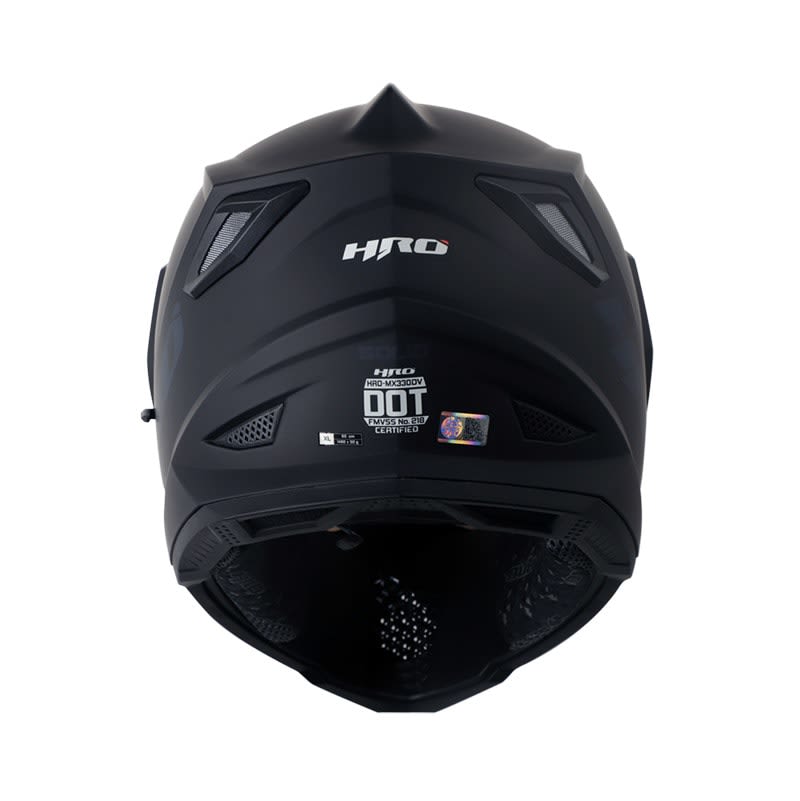 CASCO MULTIPROPOSITO HRO MX-330DV SOLID BLACK BLUE3