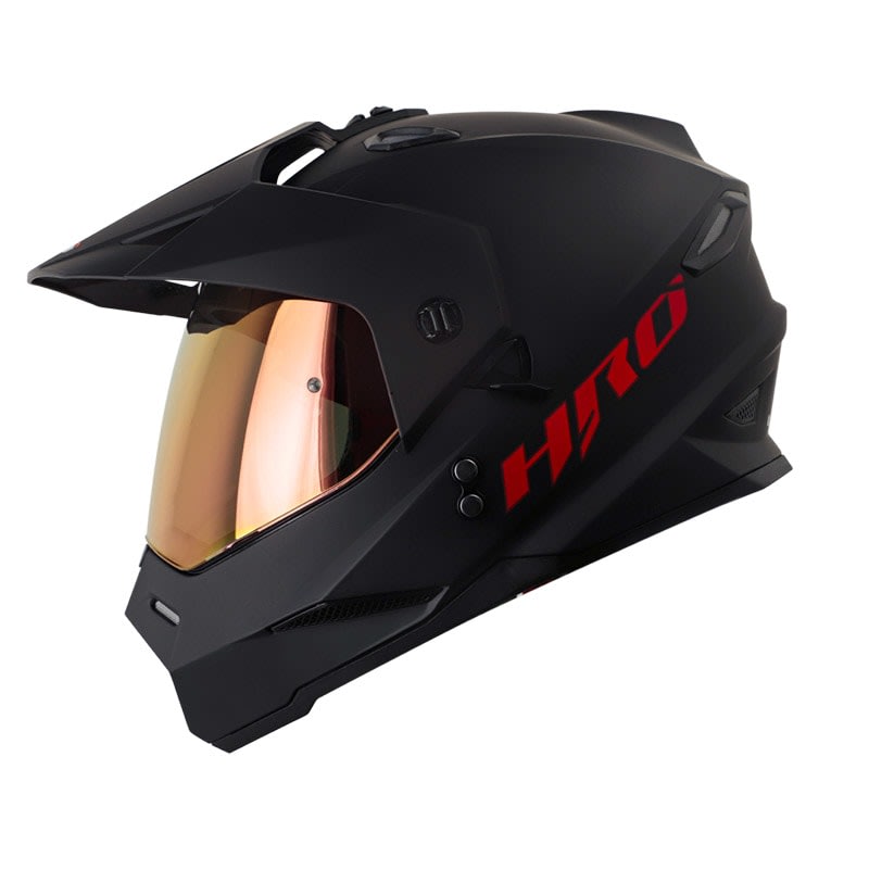 CASCO MULTIPROPOSITO HRO MX-330DV SOLID BLACK RED1