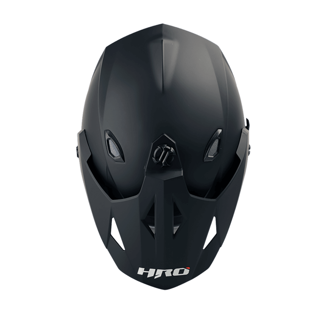 CASCO MULTIPROPOSITO HRO MX-330DV SOLID BLACK RED2