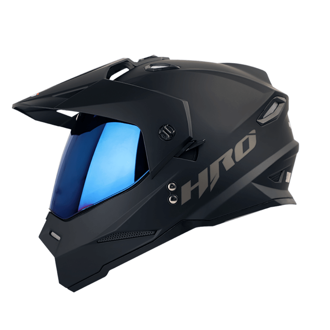 CASCO MULTIPROPOSITO HRO MX-330DV SOLID BLACK BLUE1