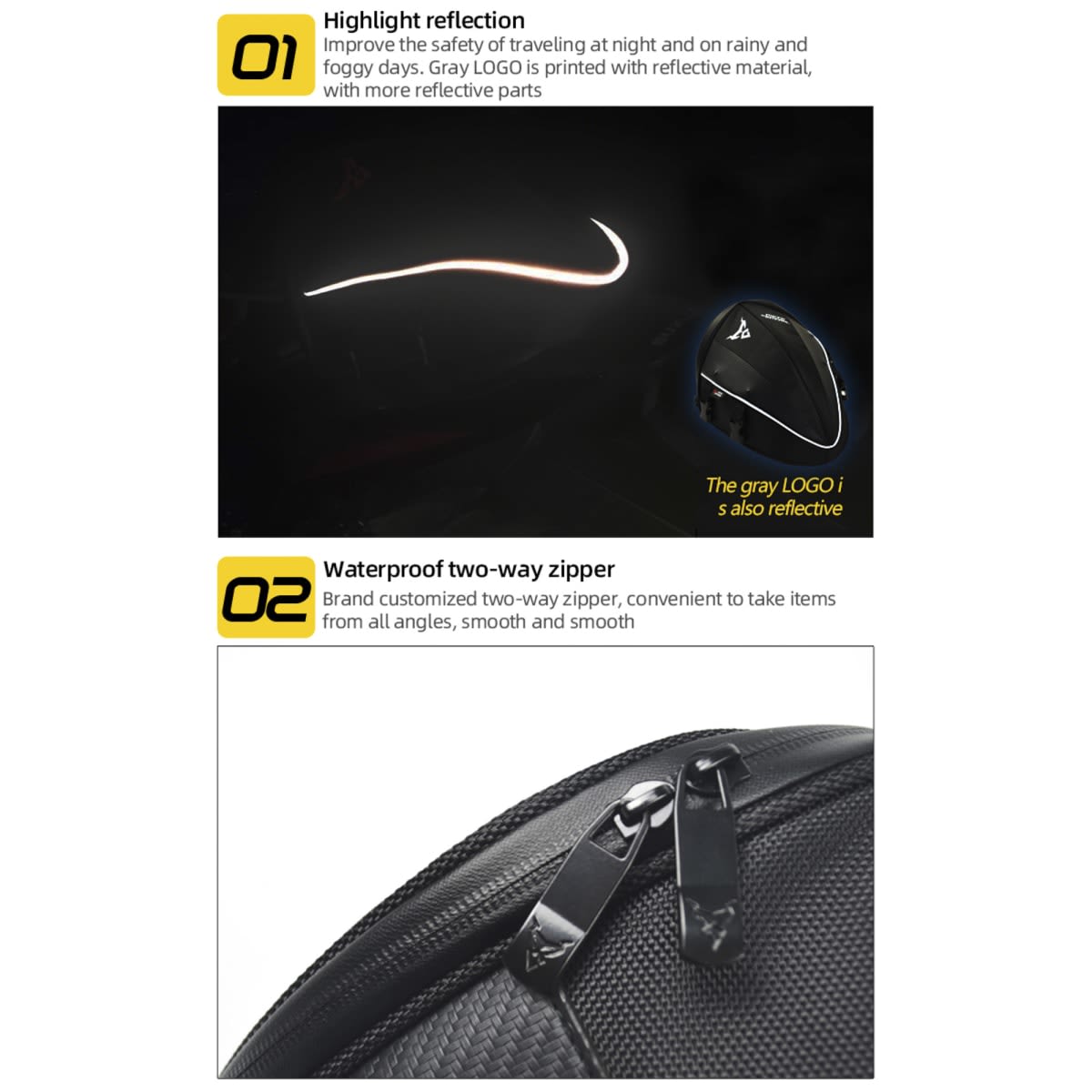 MOCHILA BOLSO PARA COLA DE MOTO MOTOCENTRIC 11-MC-00536