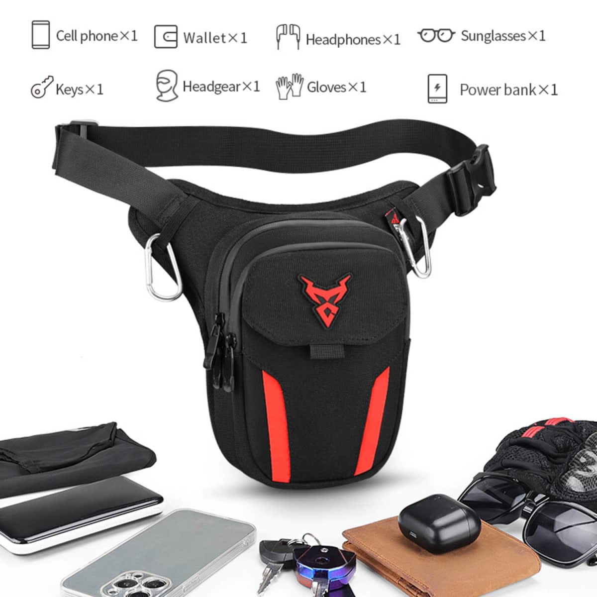 MUSLERA MOTOCENTRIC BLACK RED CAJA6