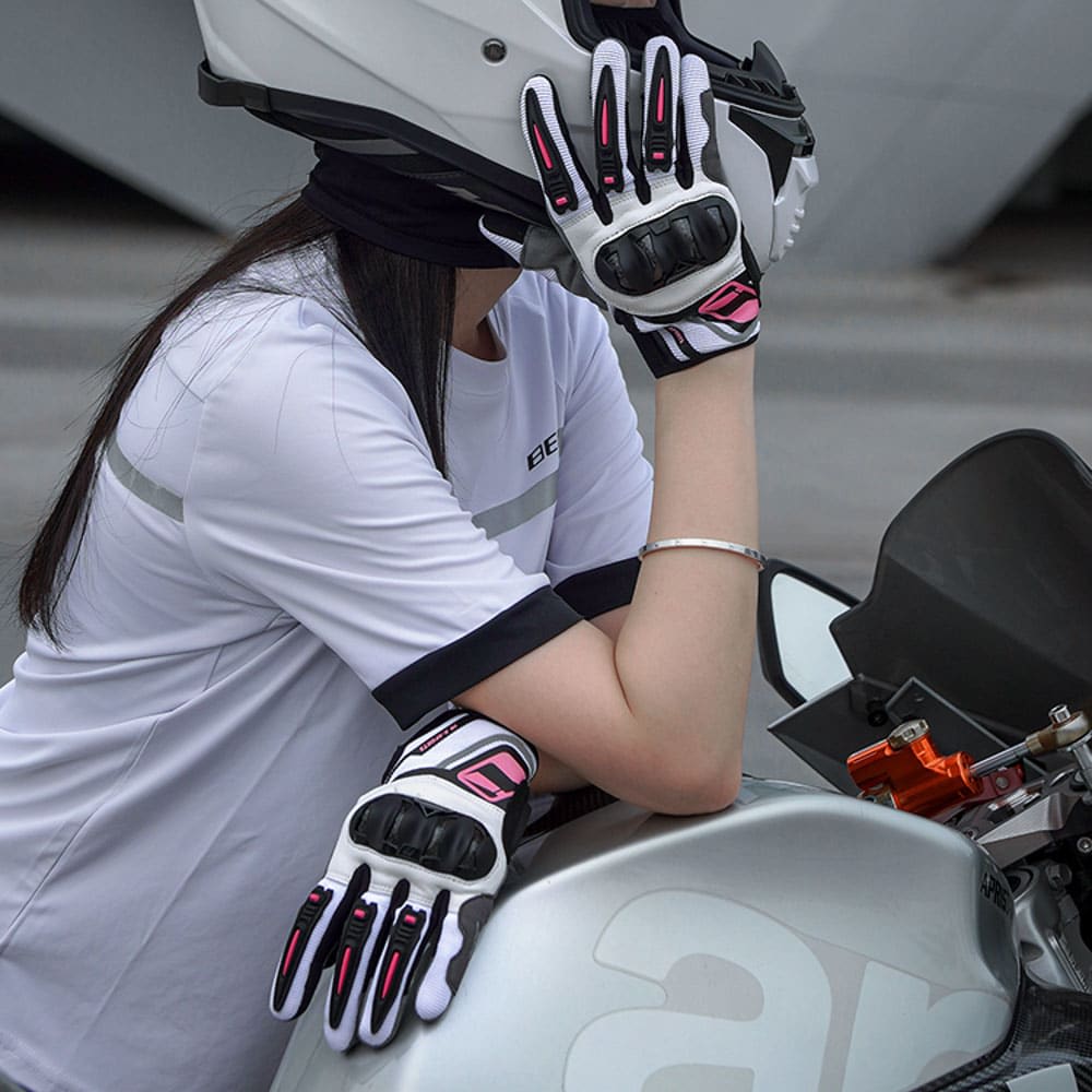GUANTES ONES AGAIN LADY MG28 VERANO WHITE PINK3