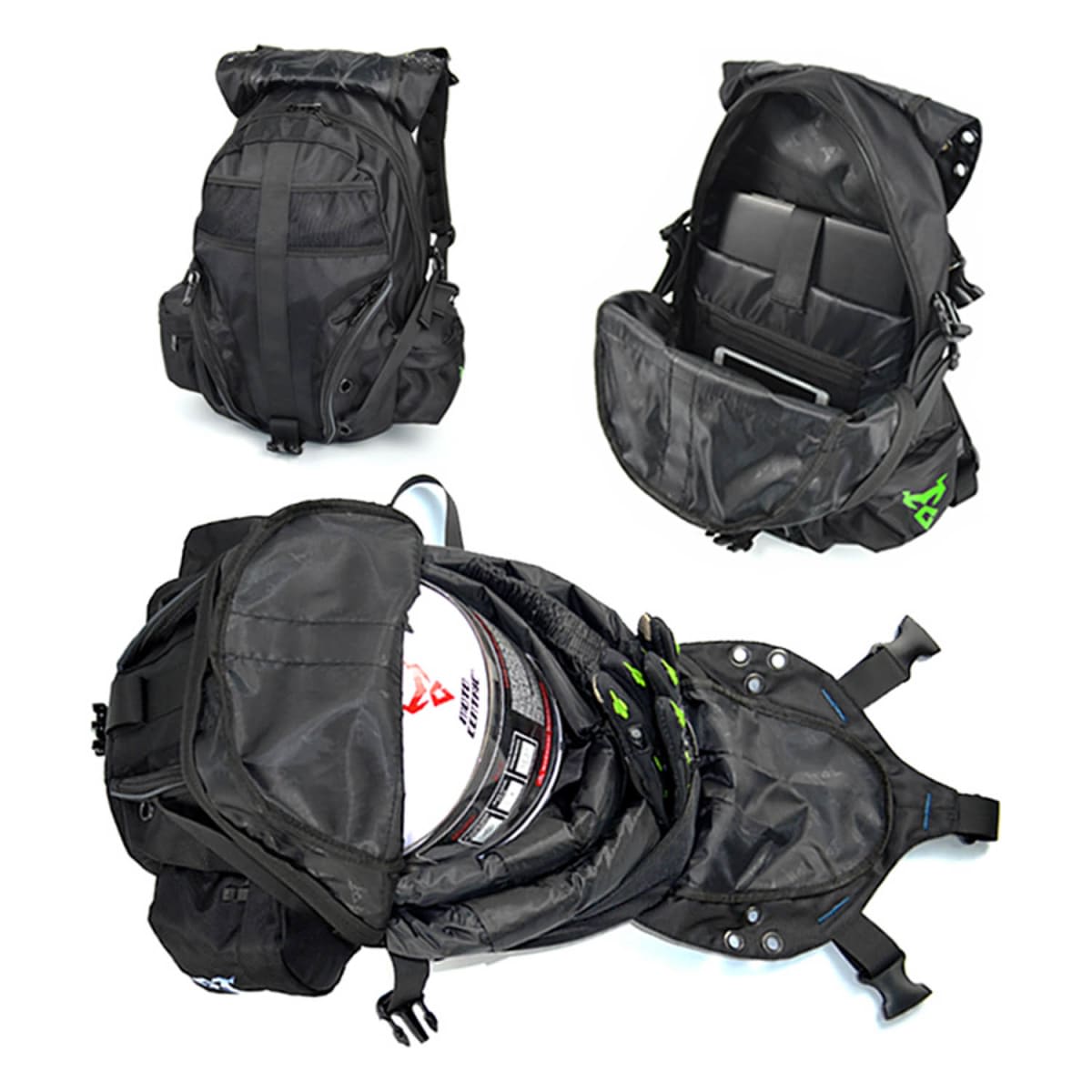 MOCHILA MOTOCENTRIC EXPLORER BLACK RED MC-11-00994