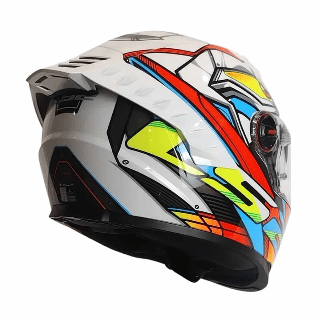 CASCO LS2 FF816 COSMOS XDRON WHITE ORANGE2