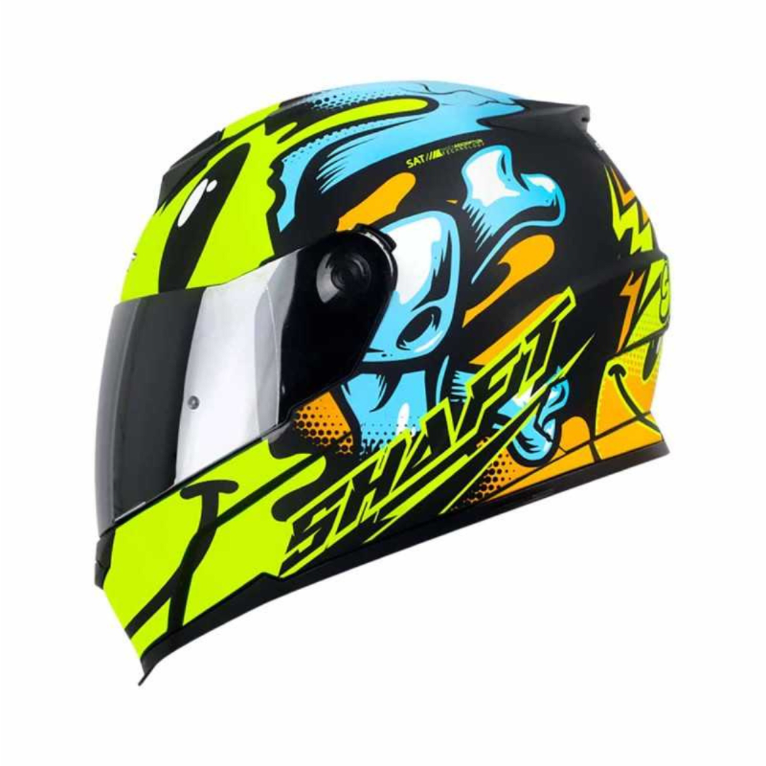 CASCO SHAFT 502 SMILEY YELLOW MATTE Full Ruedas Chile