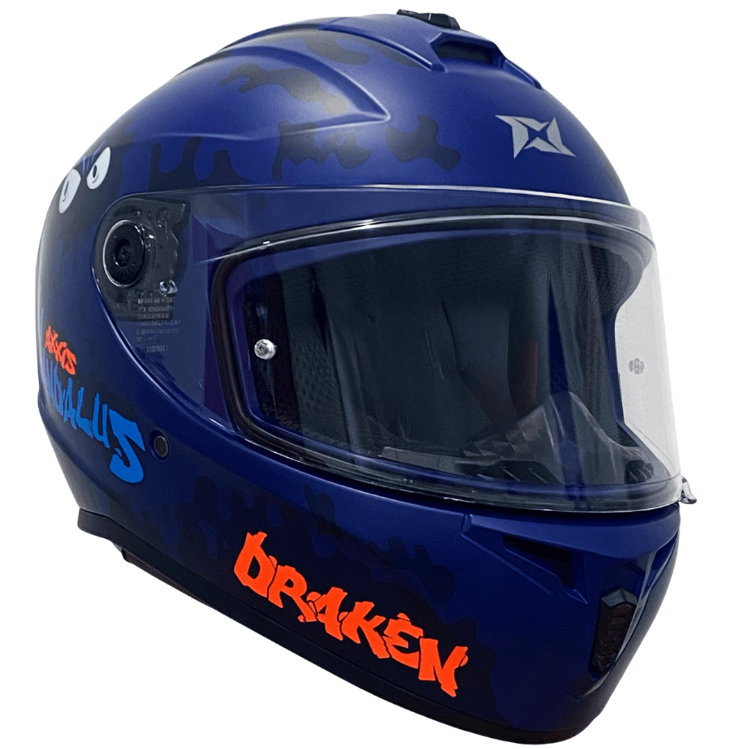 CASCO AXXIS DRAKEN VANDALUS C27 BLUE MATTE | Full Ruedas Chile