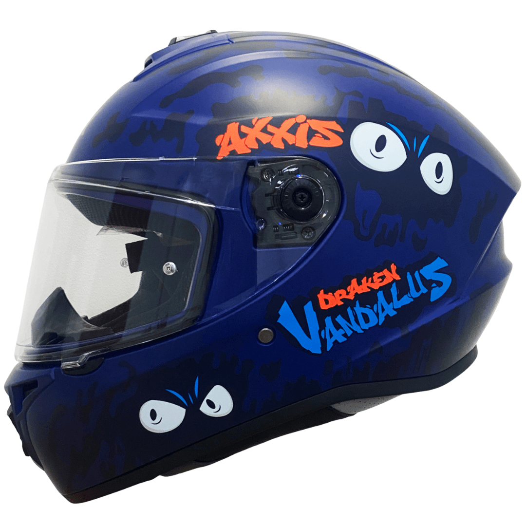 CASCO AXXIS DRAKEN VANDALUS C27 BLUE MATTE | Full Ruedas Chile