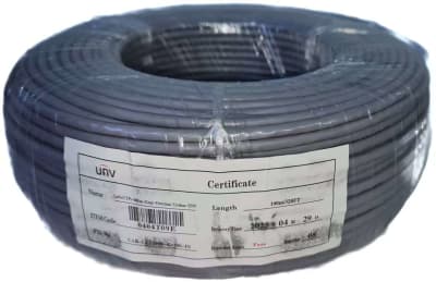 100mt Cable UTP Cat5e INTERIOR 0.45mm Cobre 100% GRIS CAB-LC2100B-E-100-IN UÑV