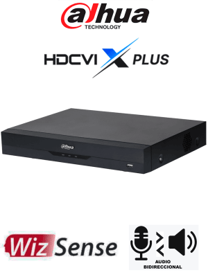 DH-XVR5108HE-I3/T XVR 8CH 1HDD WizSense SMD Max 5MP Lite MAXIMA 12 CANALES IP Salida Alarma IP SISTEMA AUDIOBIDIRECCIONAL DAHUA