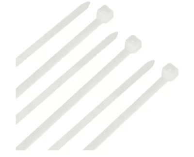 2.5*100MM NEGRA/BLANCA AMARRA PLASTICA 100pcs Bridas Amarra Cables Cremallera Resistentes