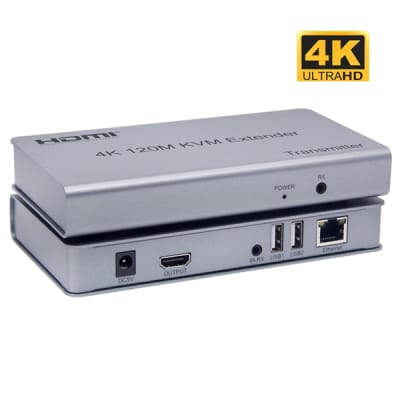 EXTENSOR DE VIDEO A HDMI 120MT POR UTP RED 4K(8mp)(60mt 4k/70~120mt 2mp) OFERTA