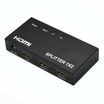 SPLITTER HDMI 1 A 2 , 4K ULHD , 2 SALIDA METAL